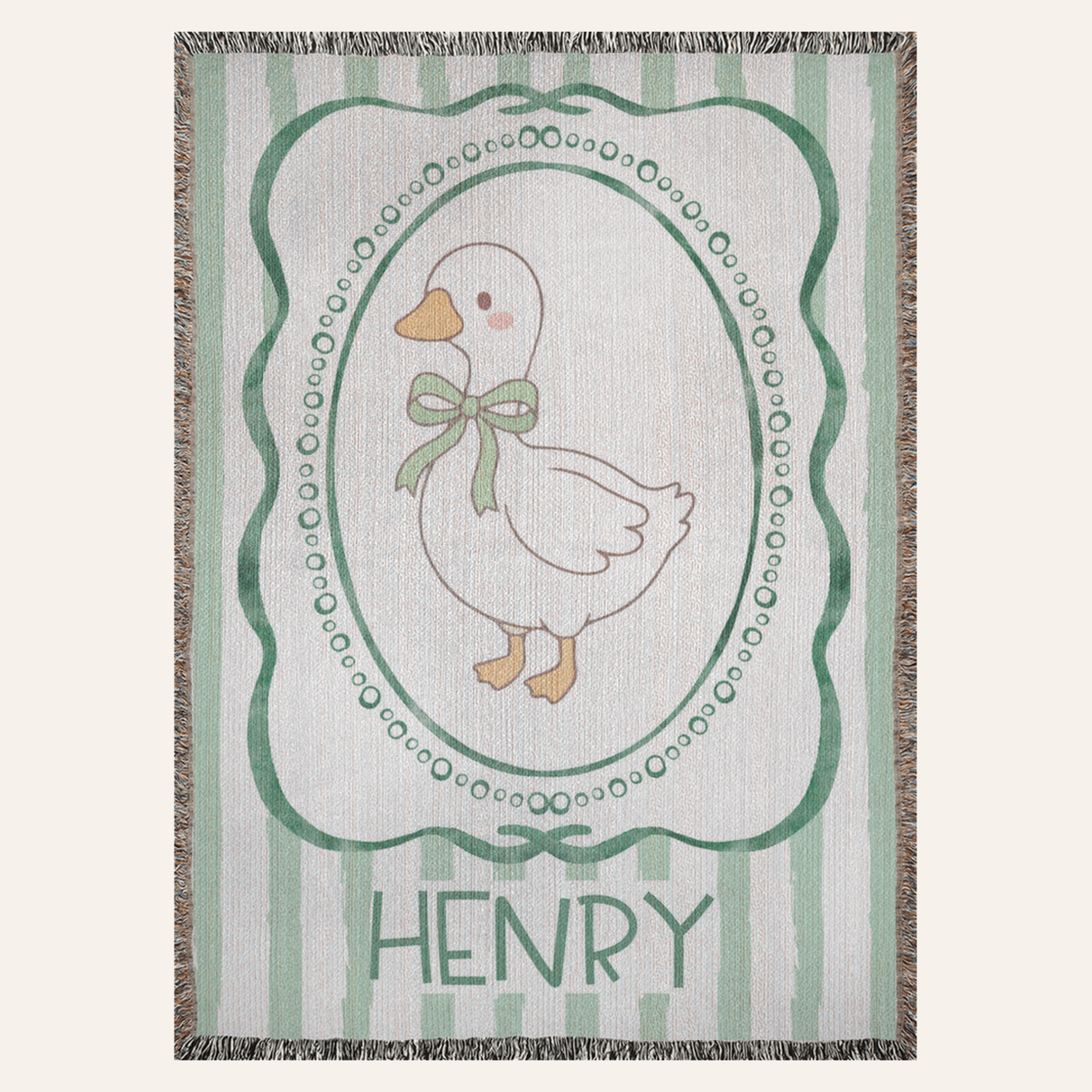 Silly Goose Personalized Baby Blanket