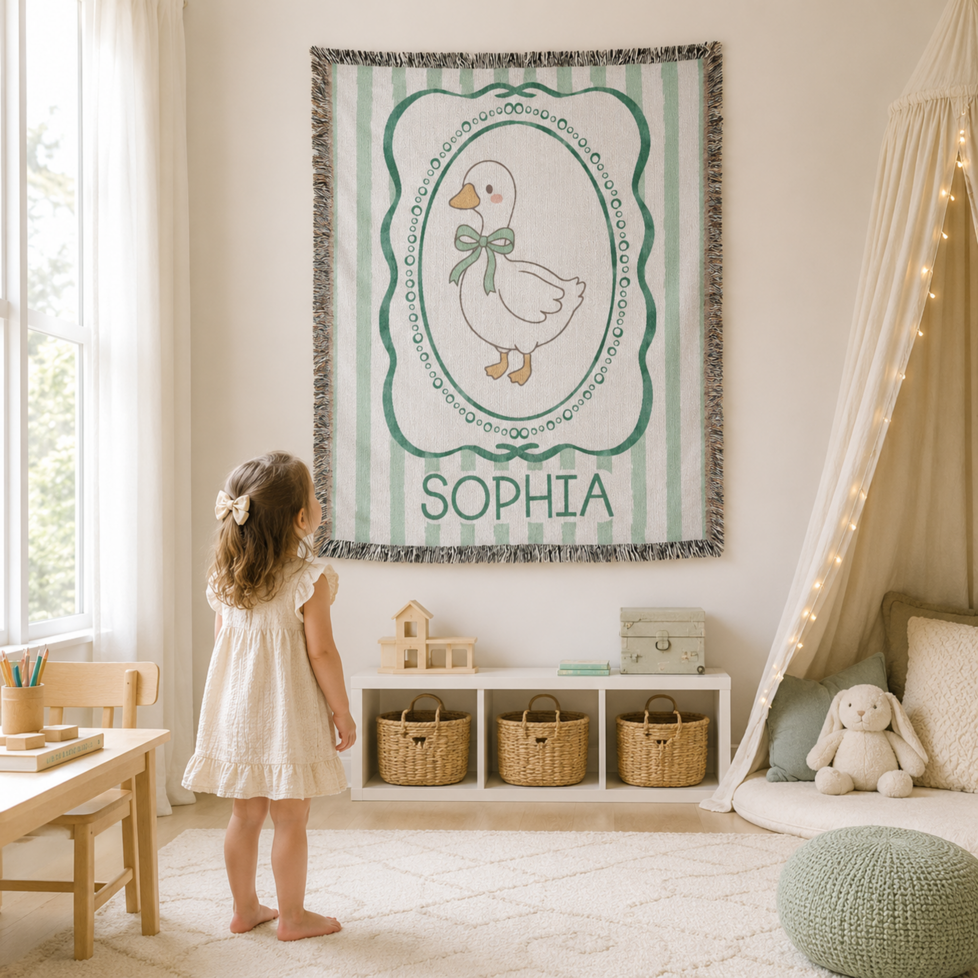 Silly Goose Personalized Baby Blanket