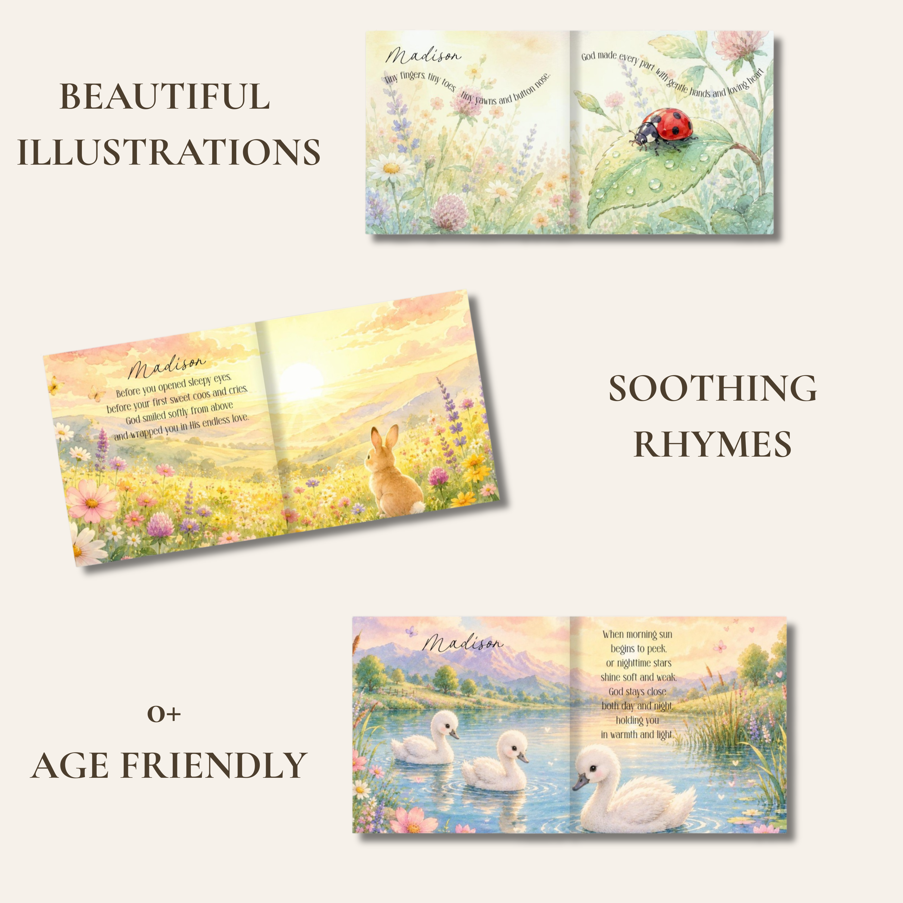God Loves | Personalized Christian Baby Book
