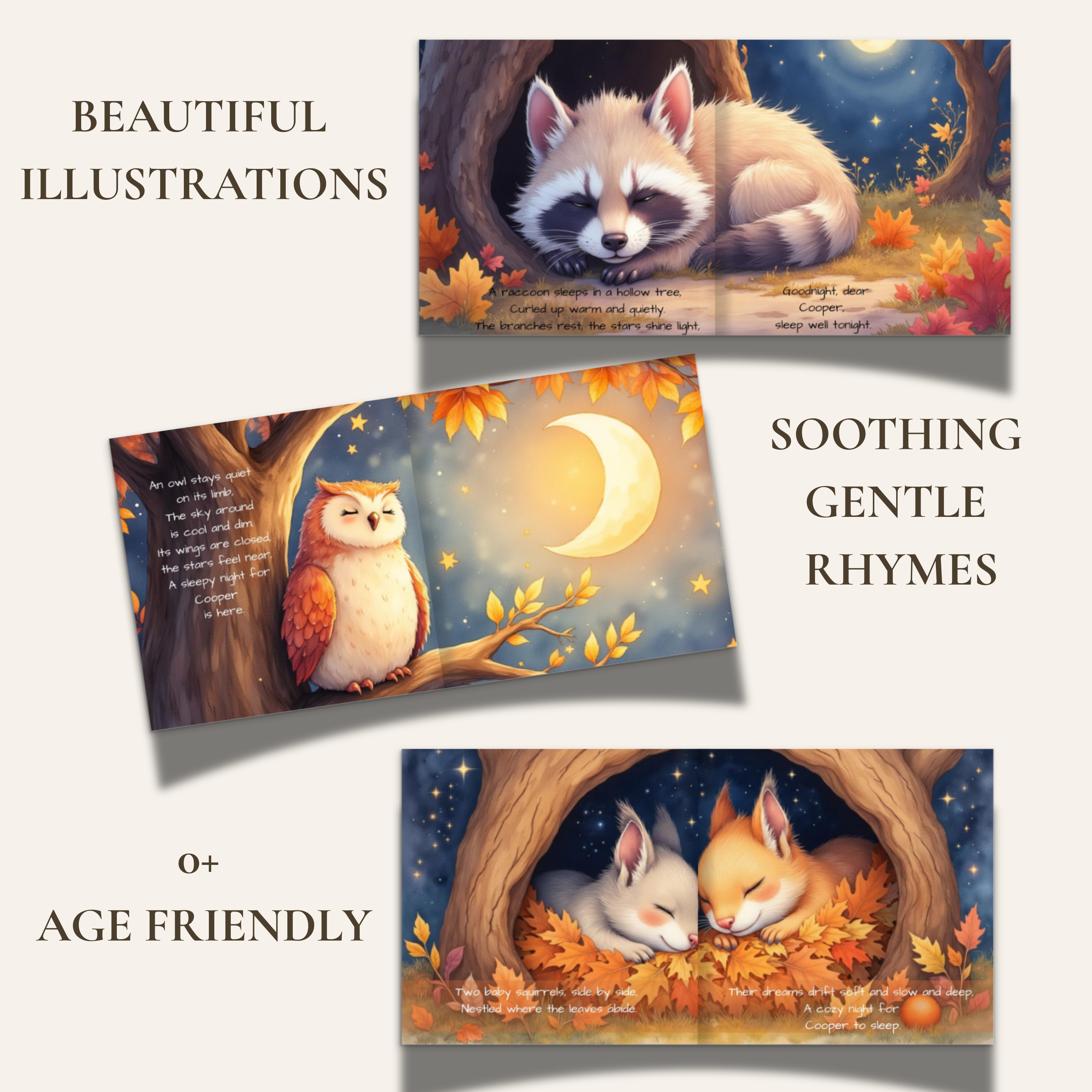 Goodnight Fall Personalized Bedtime Book