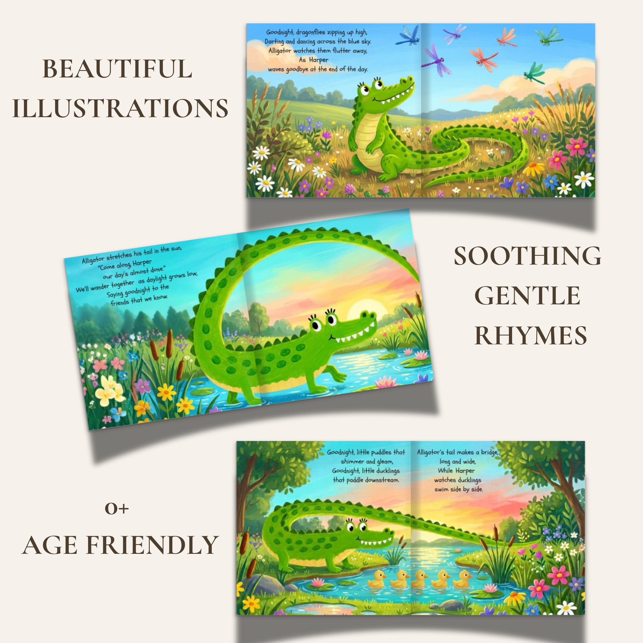 Goodnight Alligator Personalized Bedtime Book