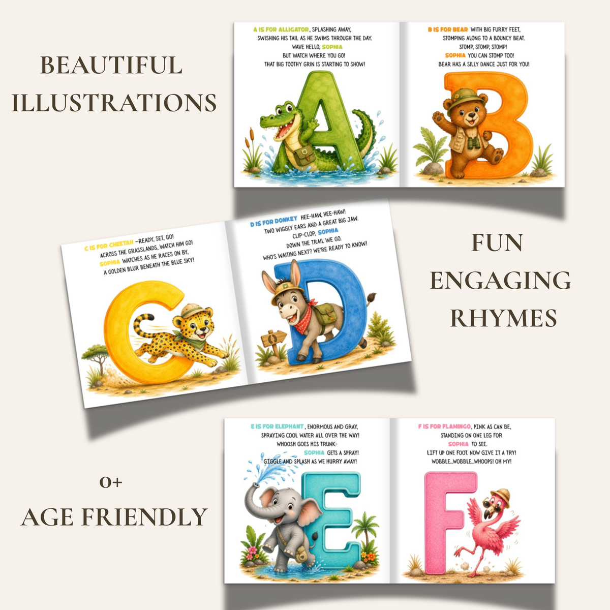 Alphabet Safari Personalized Book