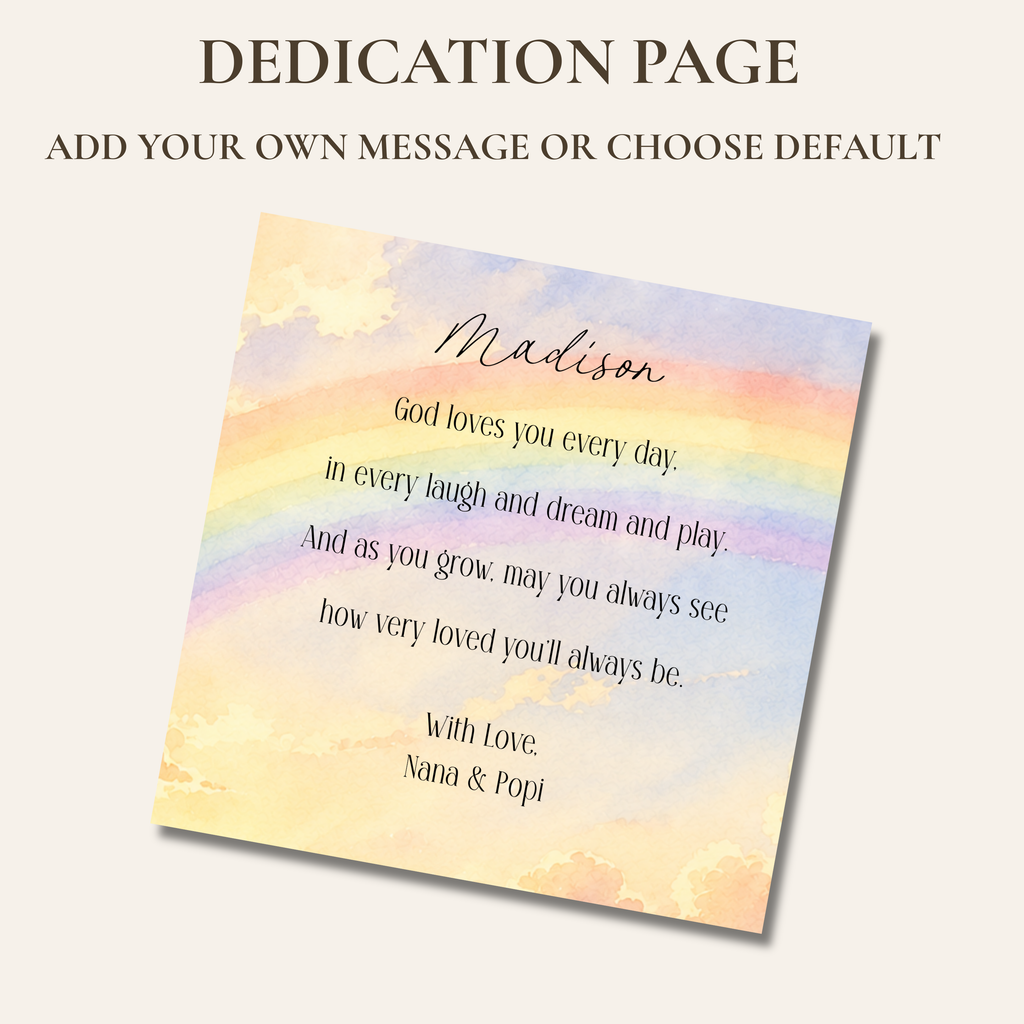 God Loves | Personalized Christian Baby Book