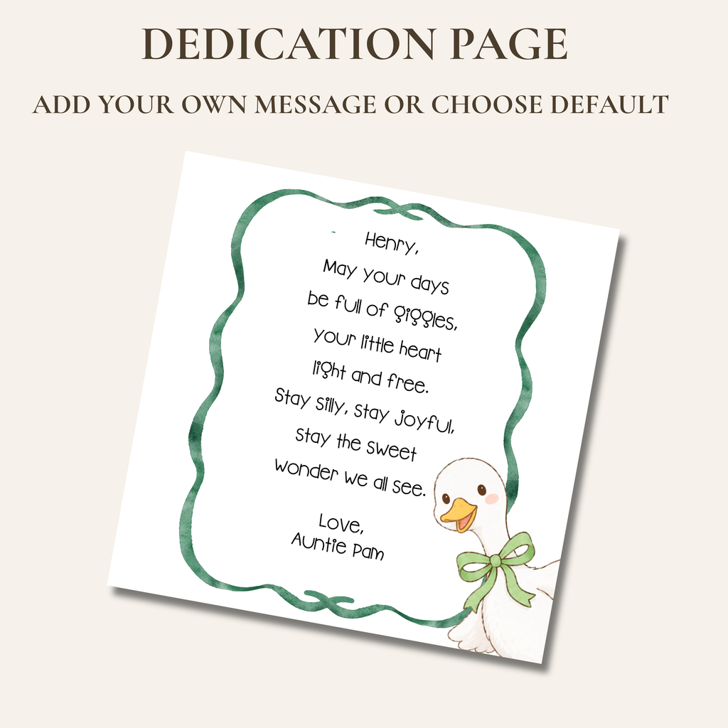 Stay Silly Goose Personalized Childrens Book