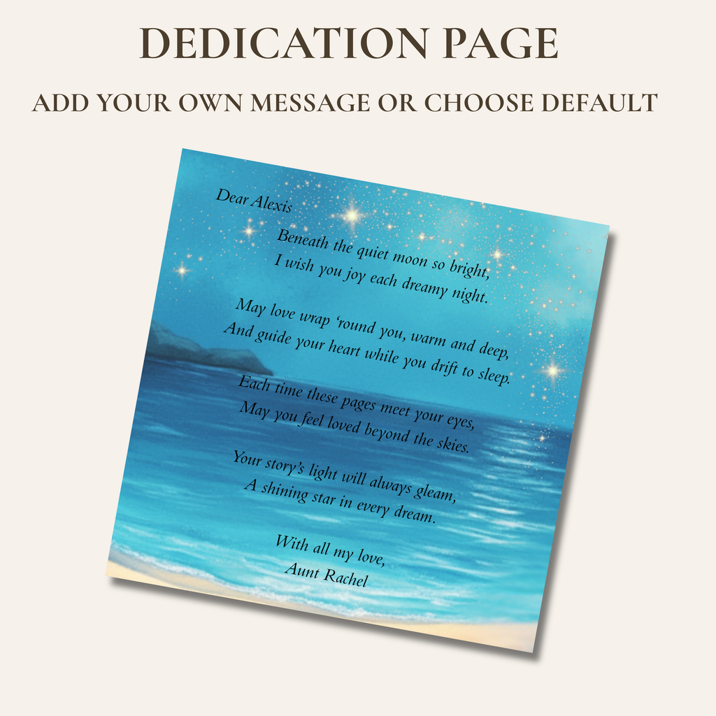 Quiet Ocean Moon Personalized Bedtime Book