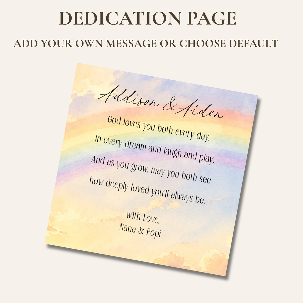 God Loves | Personalized Christian Twins Book