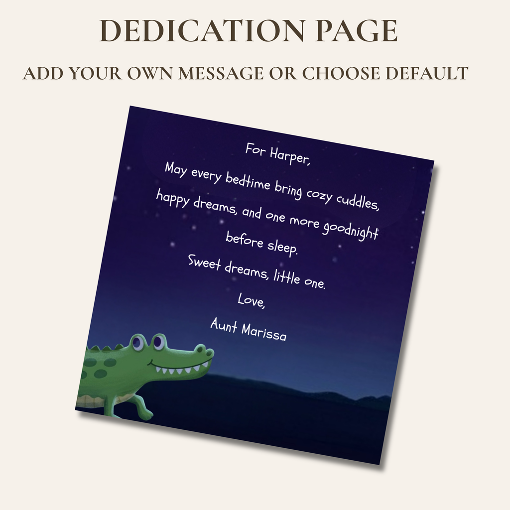 Goodnight Alligator Personalized Bedtime Book