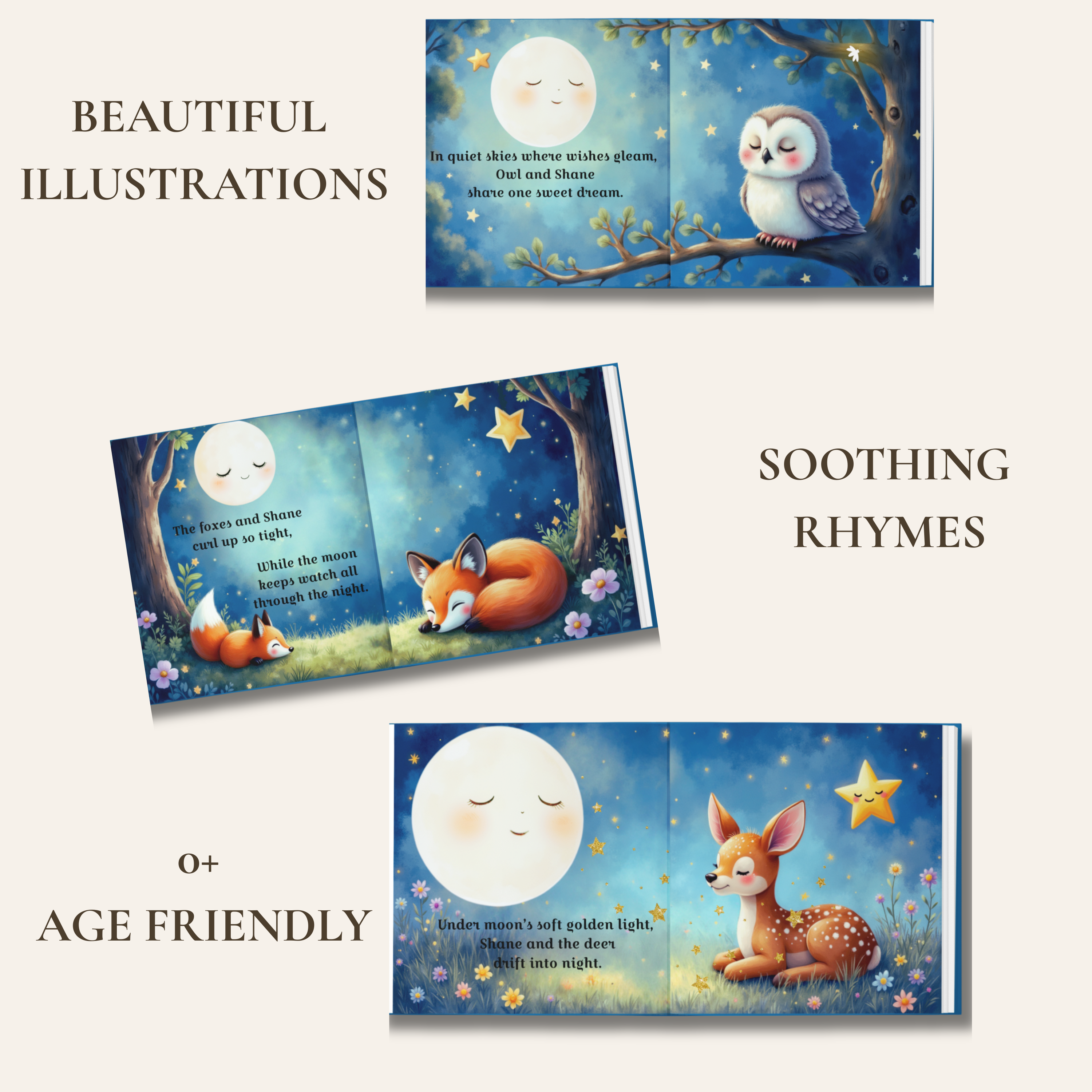 Quiet Forest Moon Personalized Bedtime Book