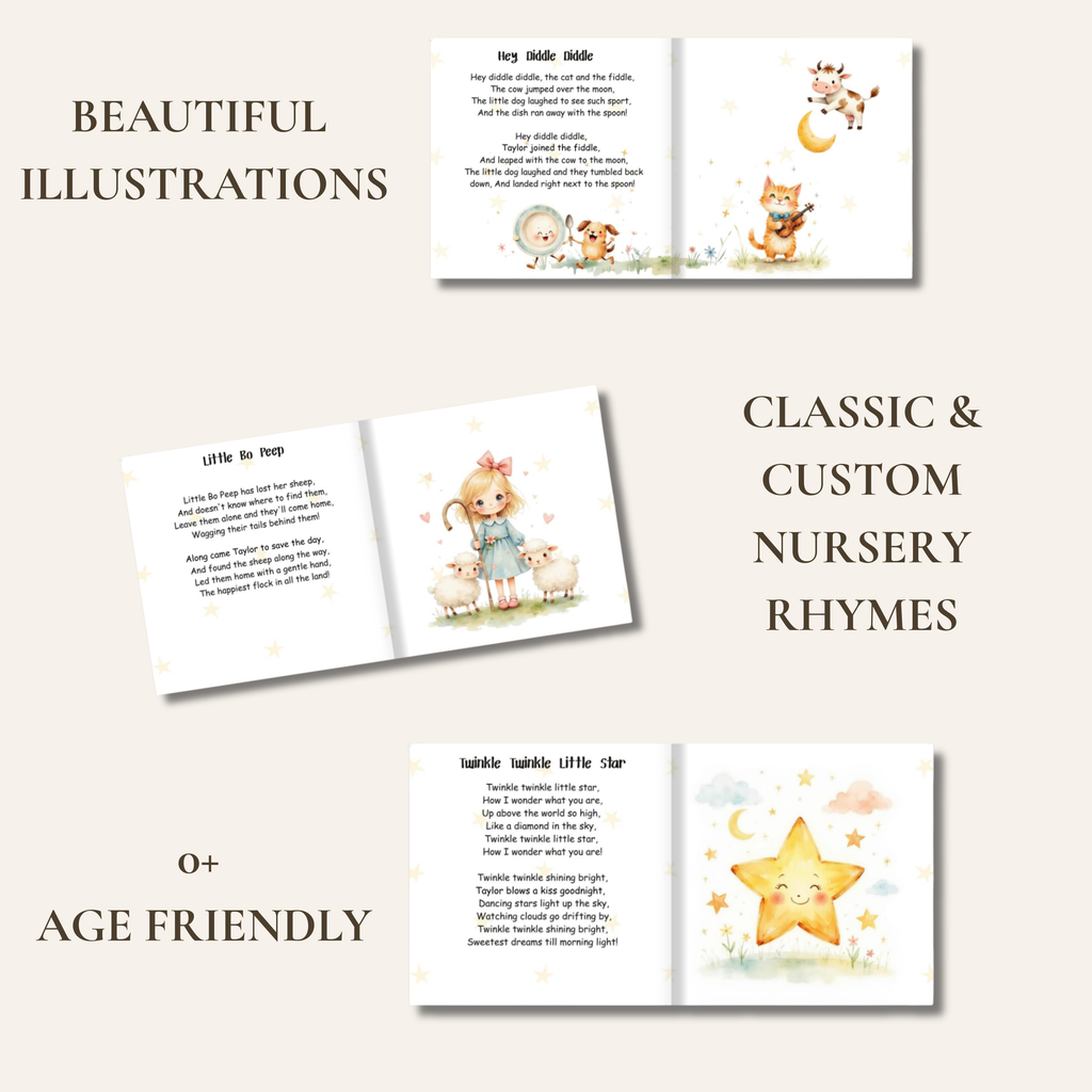 Nursery Rhymes Personalized Book | Green