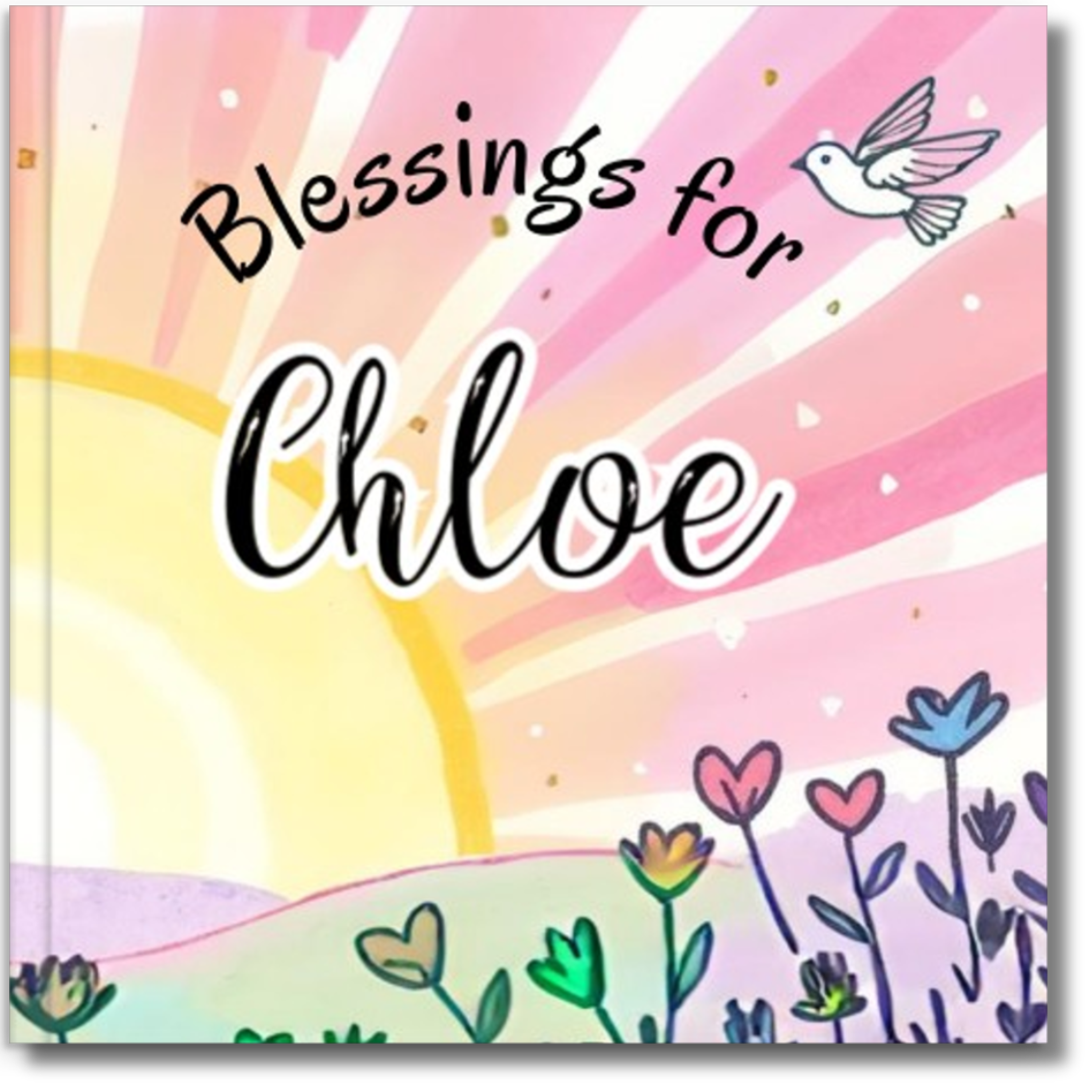 Blessings Personalized Baby Book | Pink