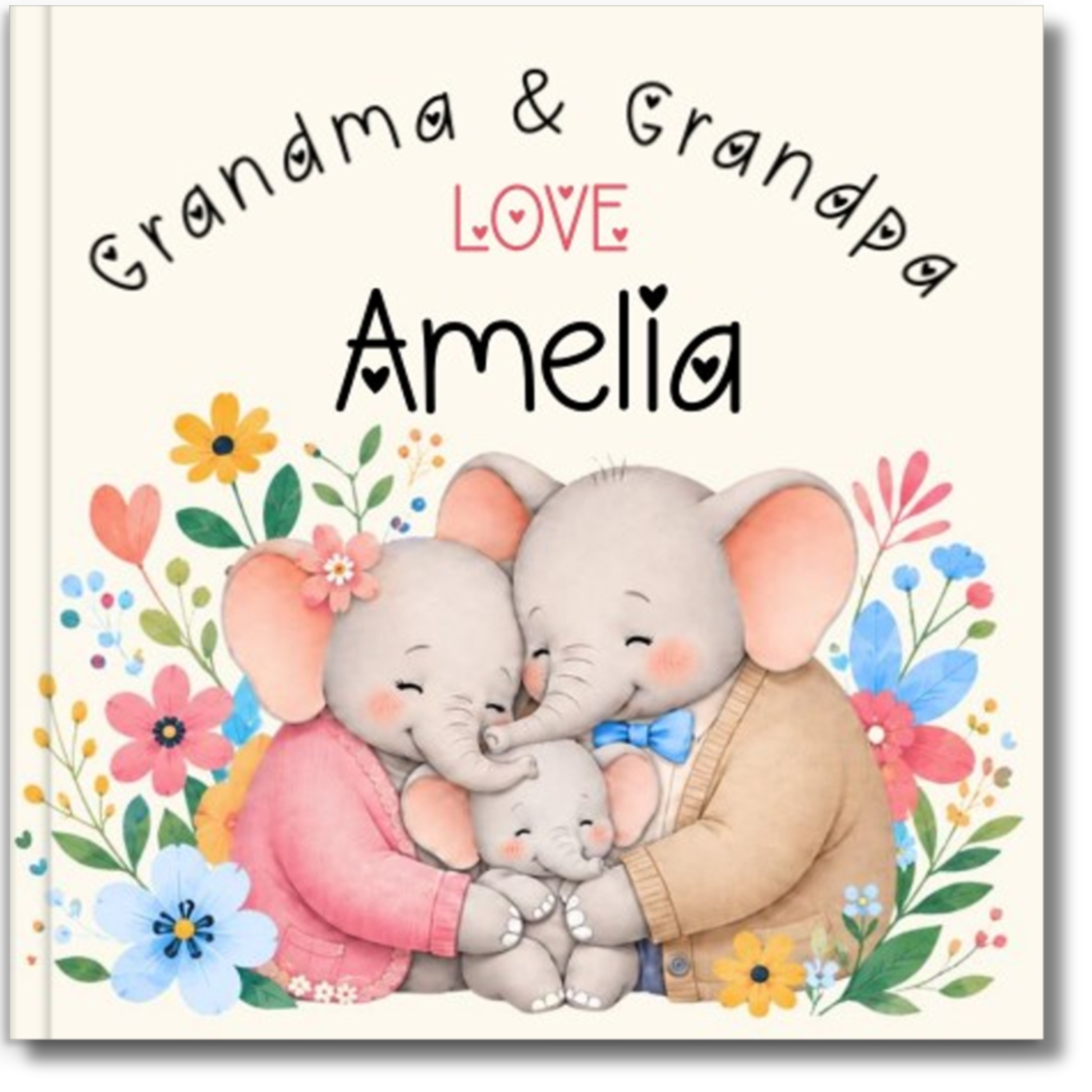 Grandma & Grandpa Love You — Personalized Grandchild Book