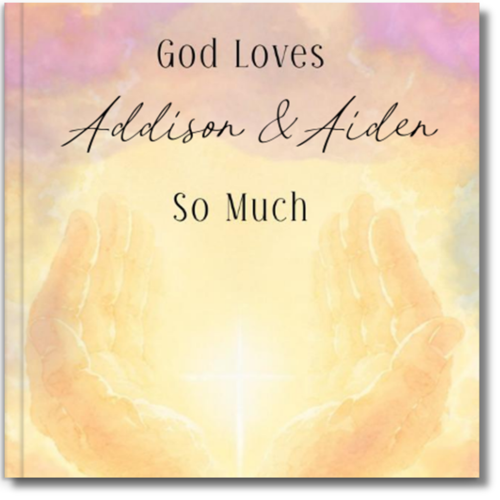 God Loves | Personalized Christian Twins Book