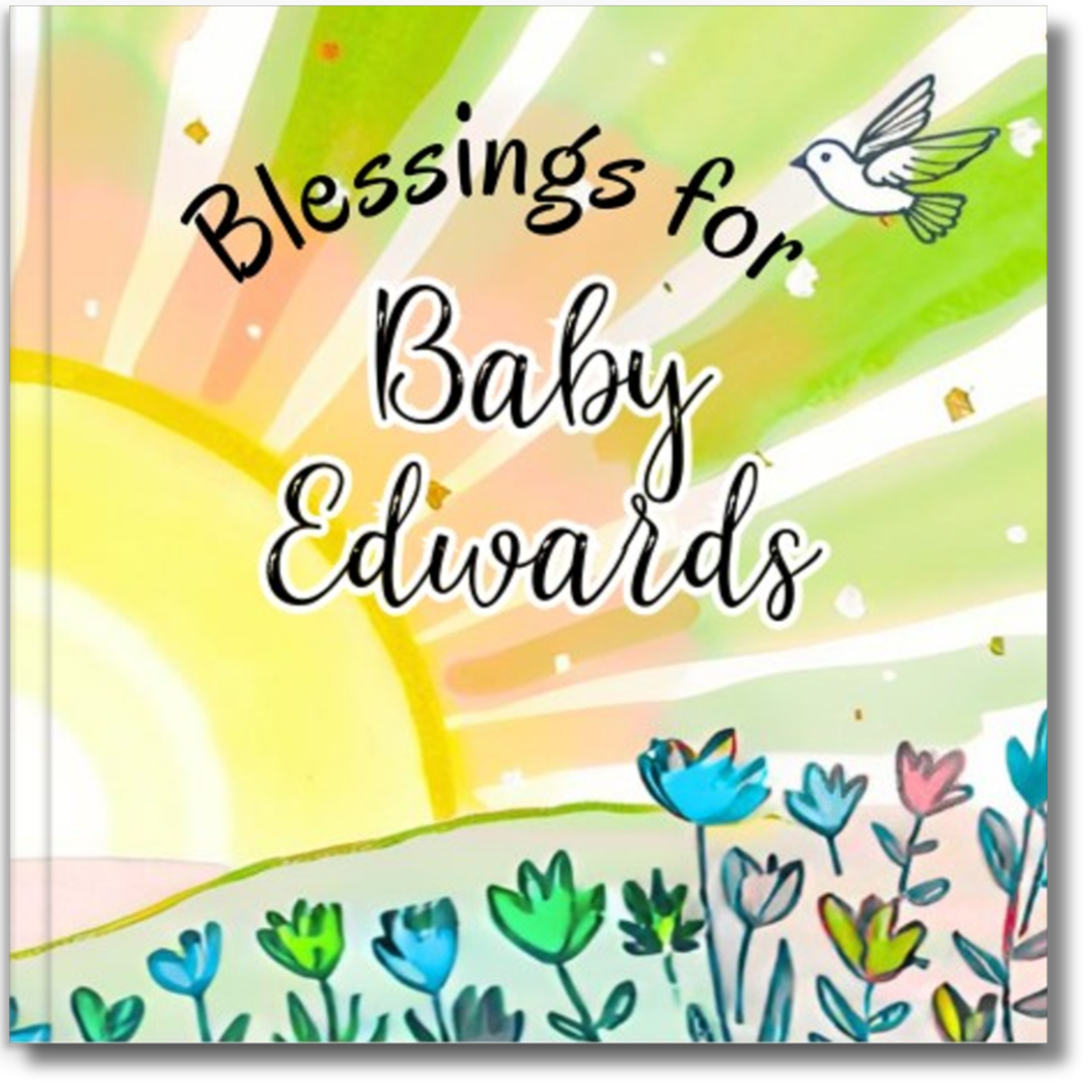 Blessings Personalized Book for Baby | Green