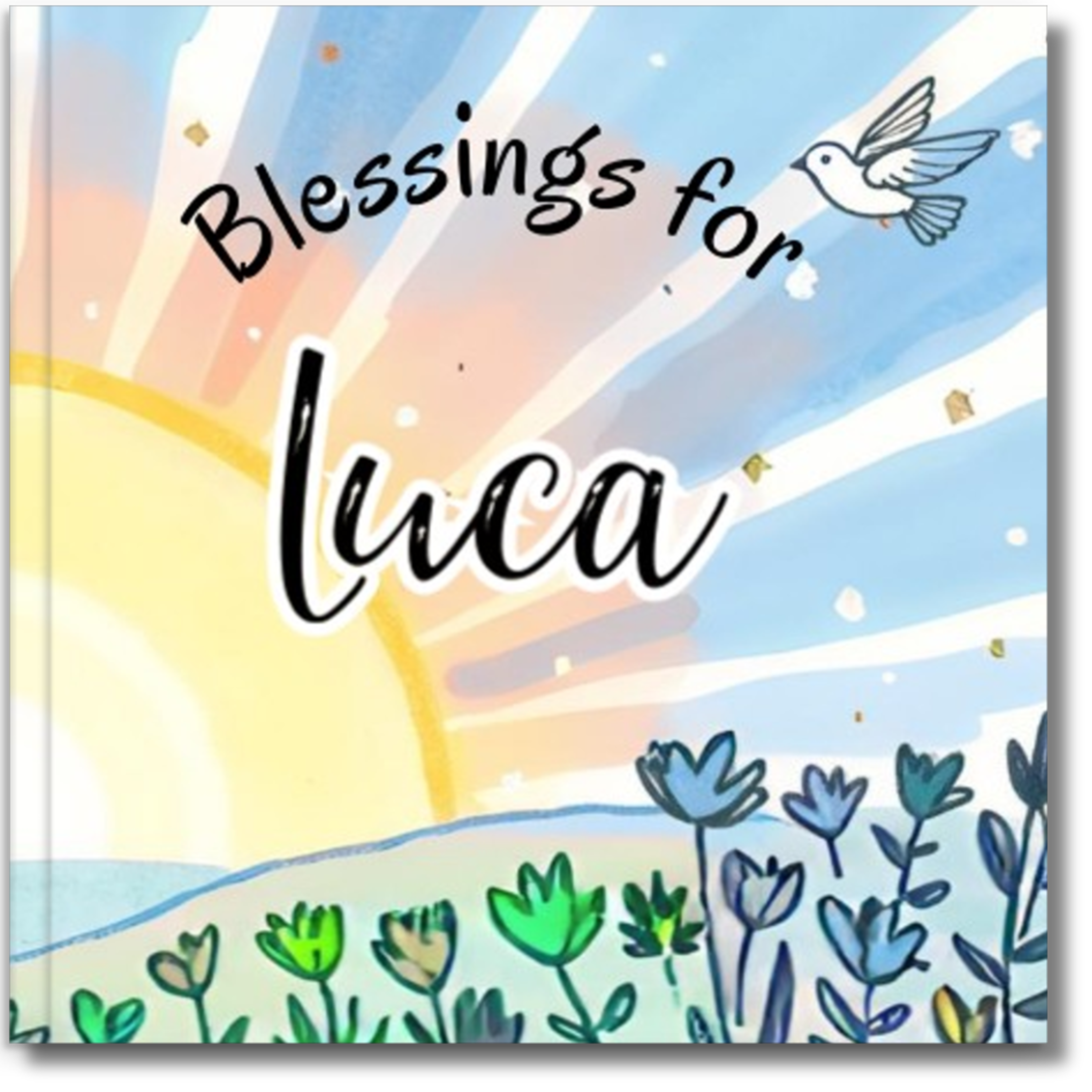 Blessings Personalized Baby Book | Blue