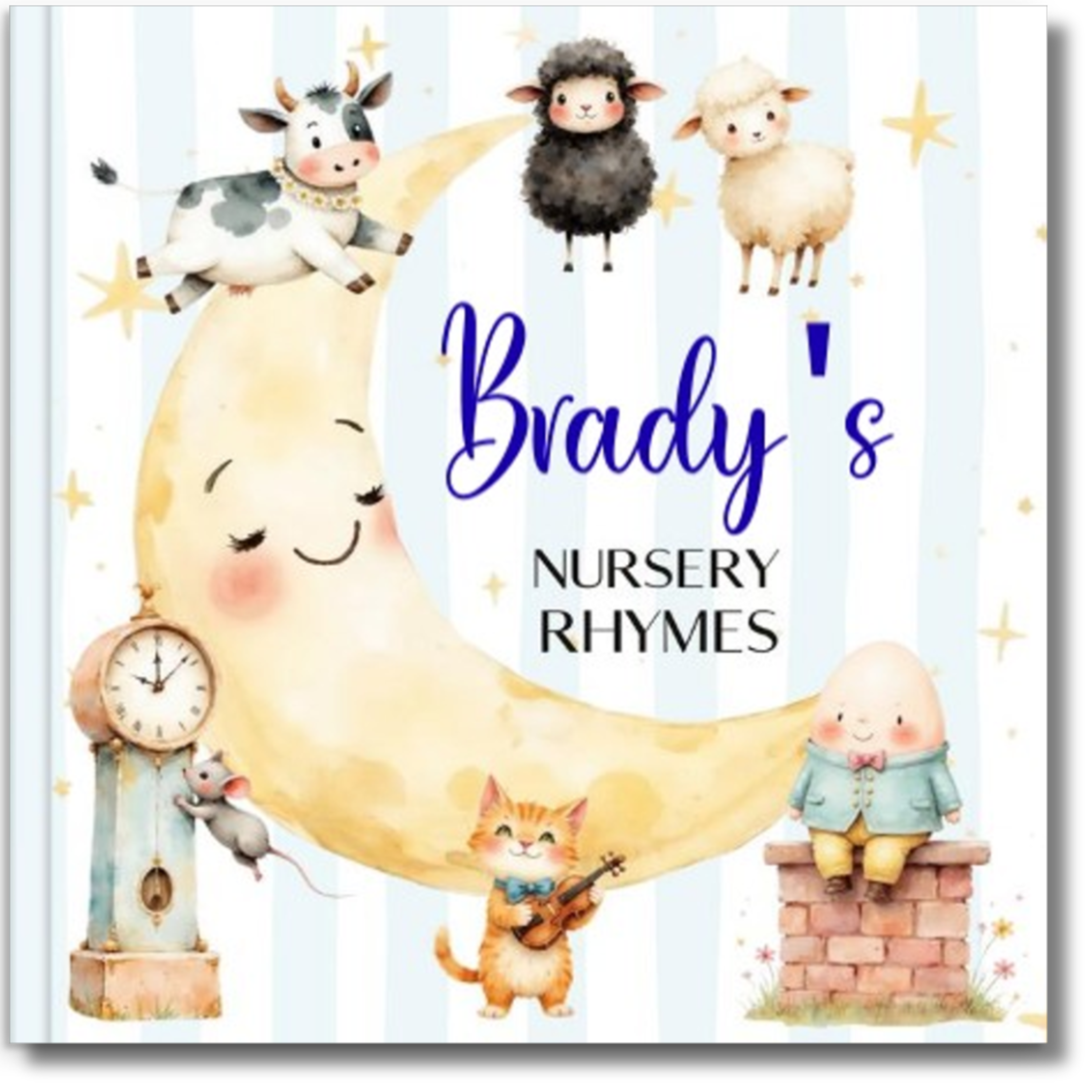 Nursery Rhymes Personalized Book | Blue