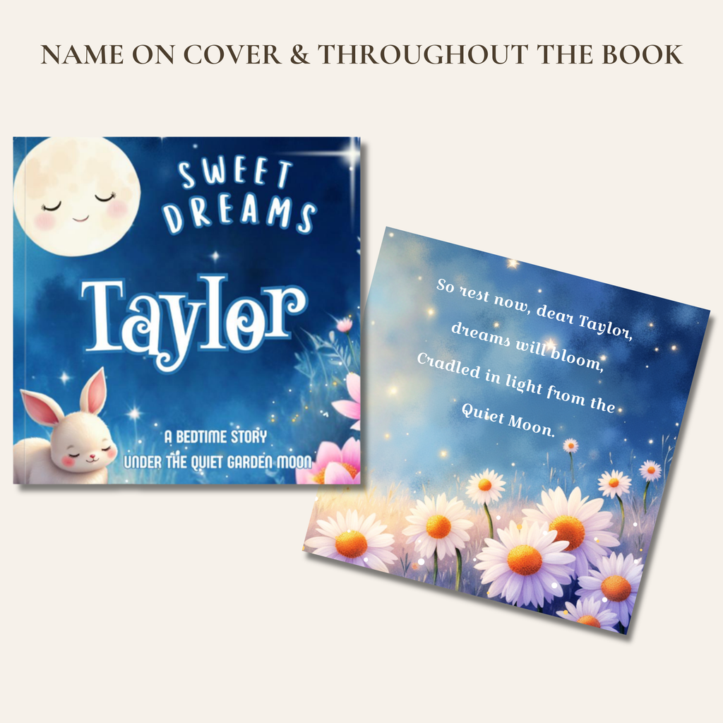Quiet Garden Moon Personalized Bedtime Book