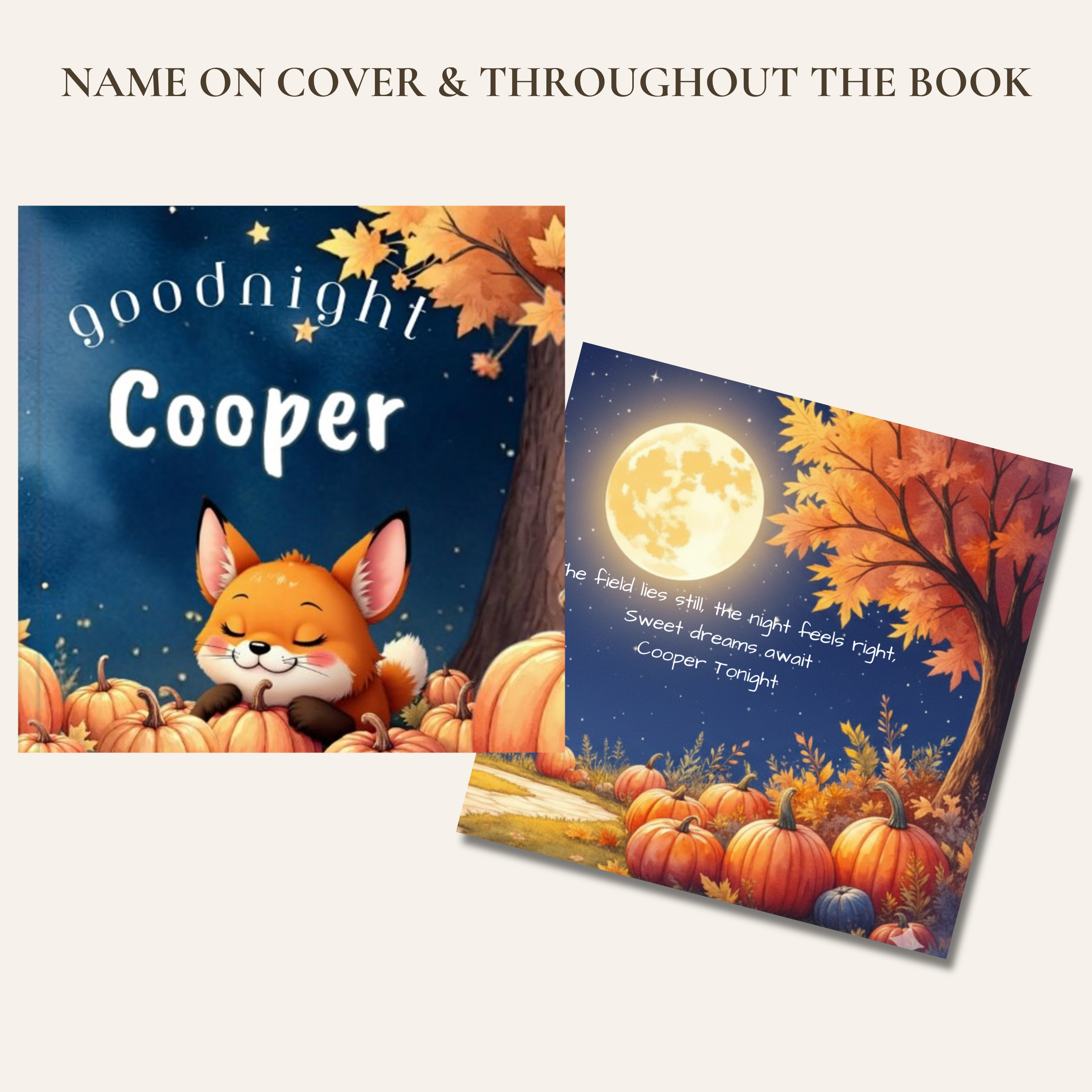 Goodnight Fall Personalized Bedtime Book