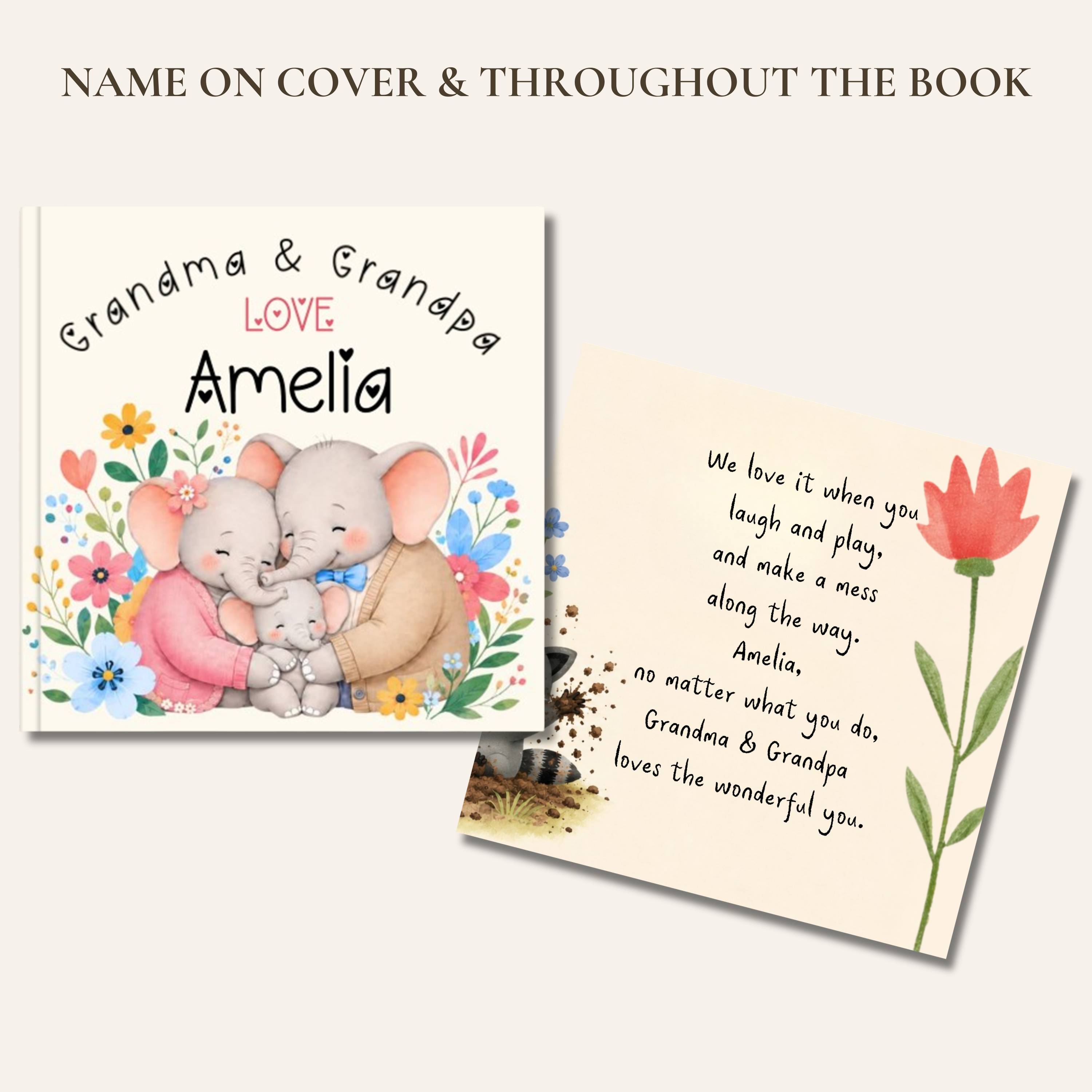 Grandma & Grandpa Love You — Personalized Grandchild Book