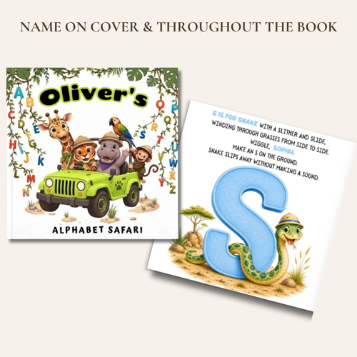 Alphabet Safari Personalized Book