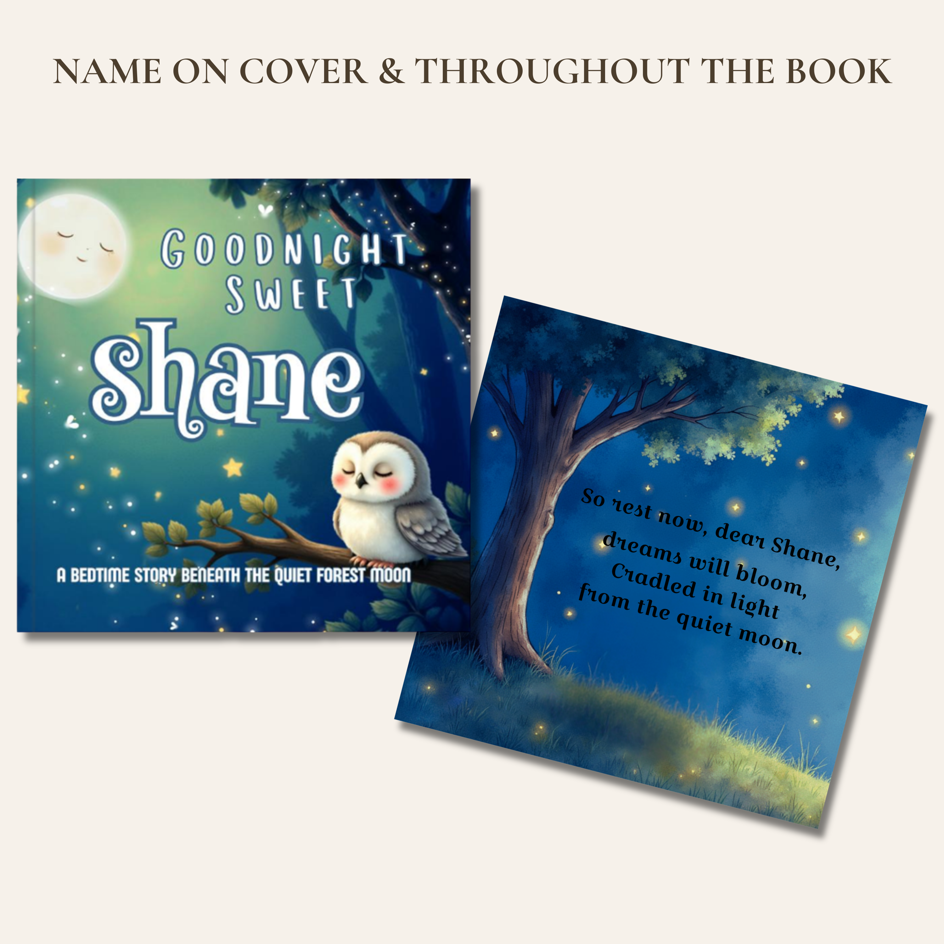 Quiet Forest Moon Personalized Bedtime Book