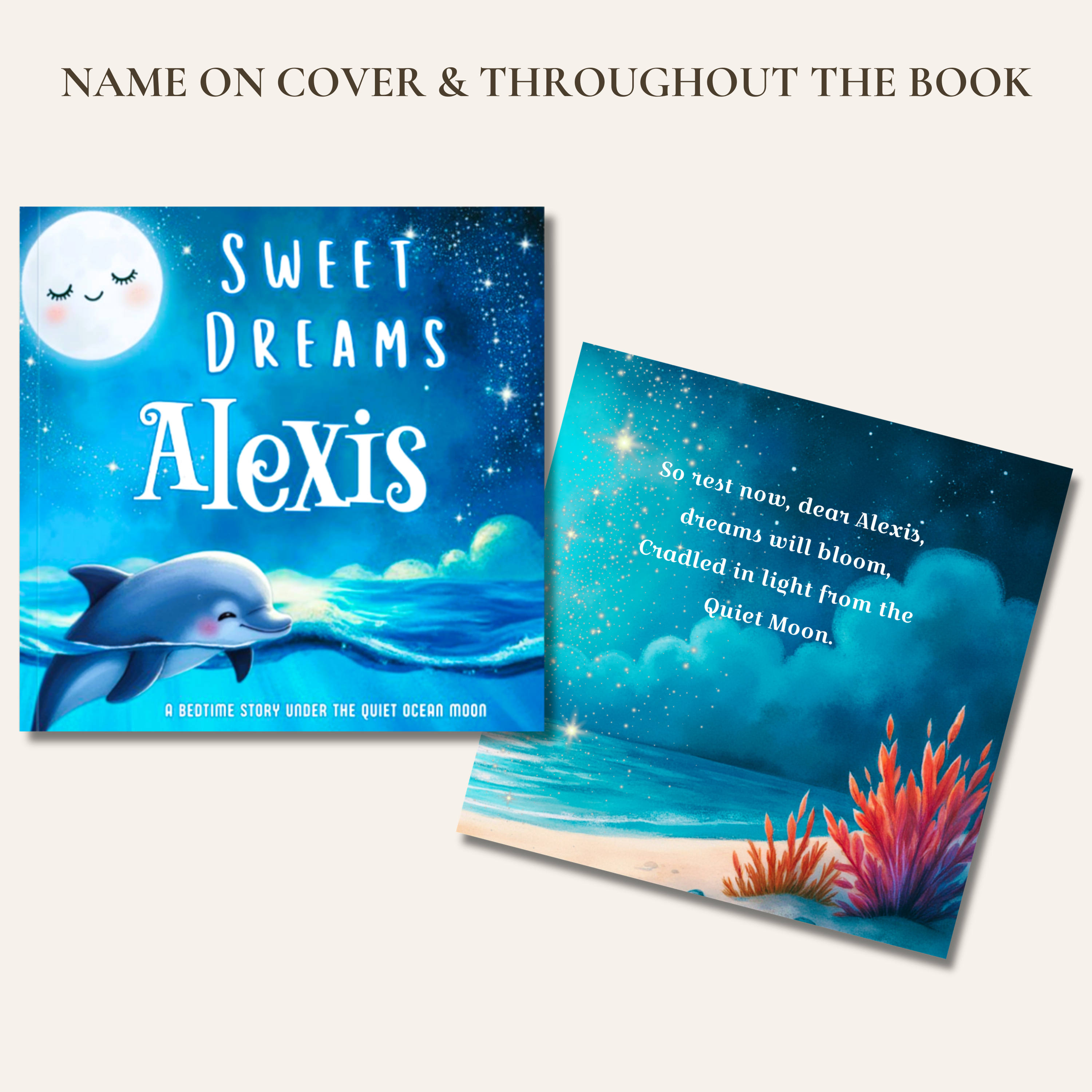 Quiet Ocean Moon Personalized Bedtime Book
