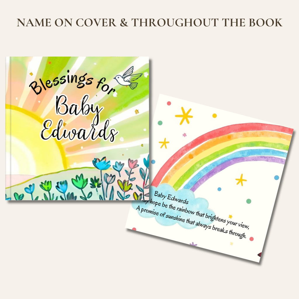 Blessings Personalized Book for Baby | Green