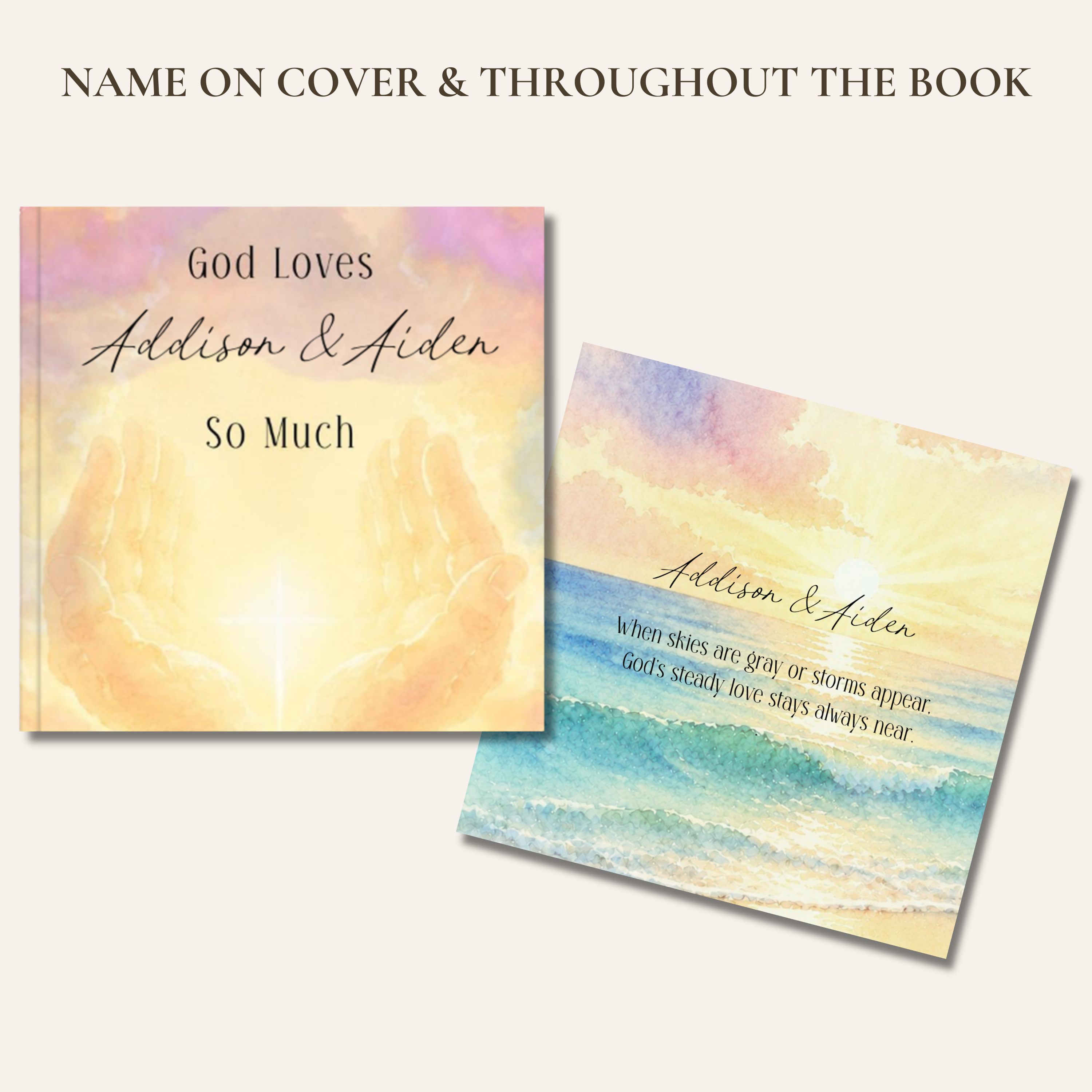 God Loves | Personalized Christian Twins Book