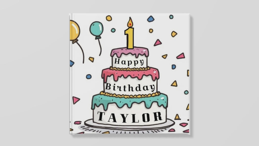 Birthday Parade Personalized 1st Birthday Book