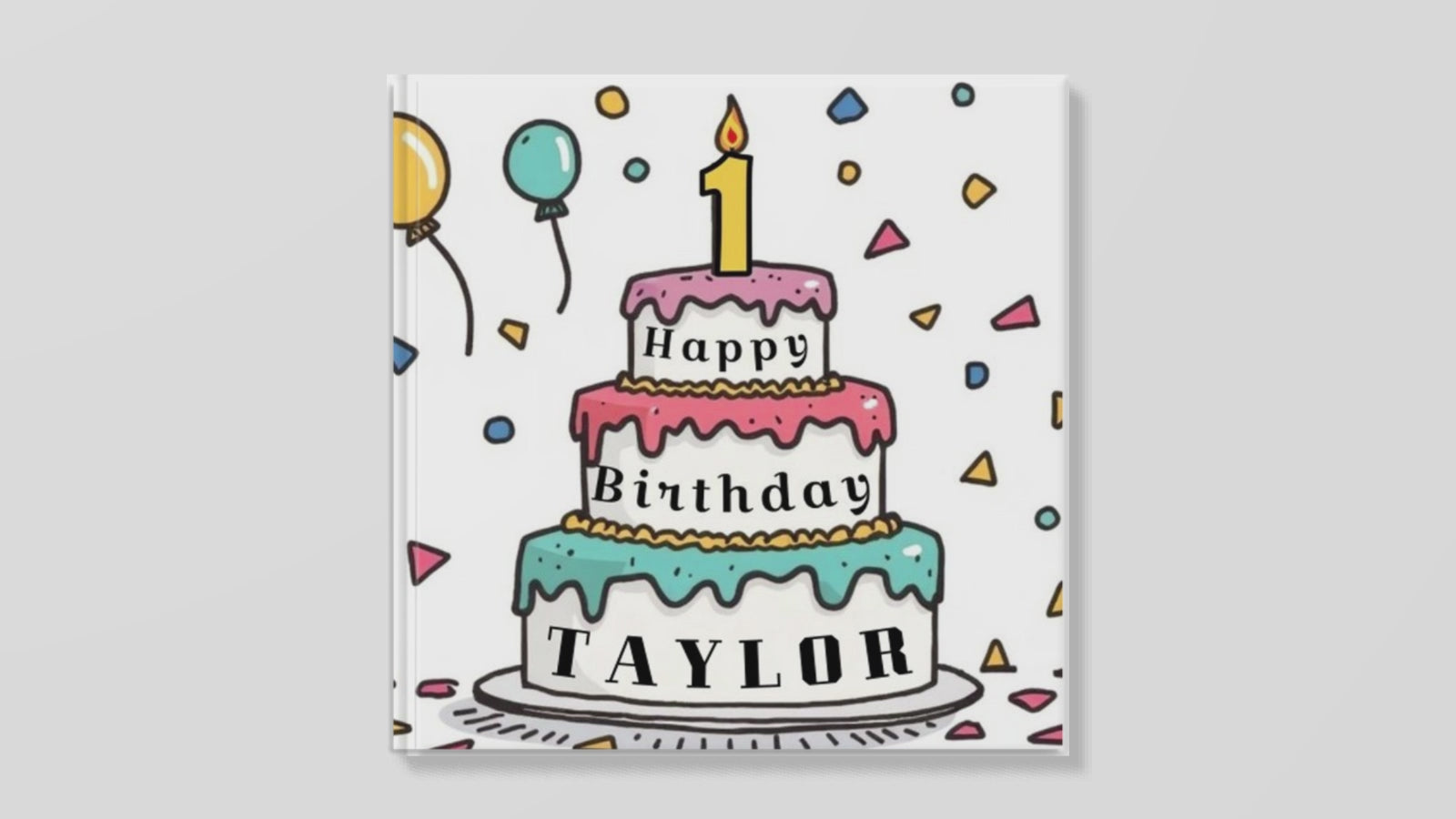 Birthday Parade Personalized 1st Birthday Book